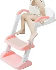 Potty Stool - Toddler Step Stool for Toilet | Comfortable Safe Potty Seat with Anti-Slip Pads Ladder Toddler Step Stools for Toddler Bathroom Jmedic