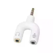 4 Position 3.5mm Stereo Splitter Audio to Mic Headset Jack Plug Y Adapter Black
