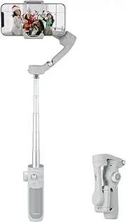 FeiyuTech Vimble 4 [Official] 3-Axis Smartphone Gimbal Stabilizer,8.4’’Built-in Extendable Pole,Face/Object AI Tracking,fits iPhone14 13 pro/max Samsung Android Phone YouTube INS TikTok,Max 260g