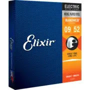 Elixir NANOWEB Nickel Electric — 7-String 12007 Super Light (.009-.052)