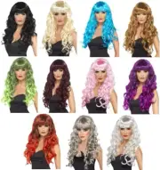 Smiffys Siren Curly Long Wig with Bangs