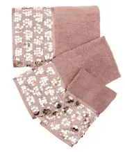 Popular Bath Sinatra Blush Bath Accessories 3-Piece Bath Towel Set - Bath Towel