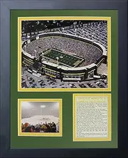 Legends Never Die Green Bay Packers Old Lambeau Field Framed Photo Collage, 11x14-Inch (11488U)