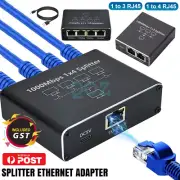 RJ45 Splitter Ethernet Adapter Cable Gigabit Network RJ45 Connector 1 in 3 Out
