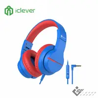 在飛比找myfone網路門市優惠-iClever HS19 兒童耳機海軍藍