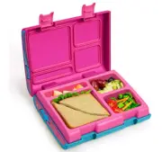 Bento Box for Kids; Lunch Containers with 4 Compartments