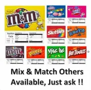 9 pack VENDING MACHINE CANDY STICKERS LABELS NUTRITION 2.5" QUICK & FREE Ship