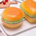 3 Tier Lunch Box Hamburger Food Container With Spoon 3Layer Cute Lunch Container