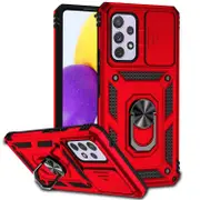 For Samsung Galaxy A53 5G Case, Strong Shielding Cover, Camera Protection, Holder, Red