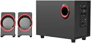 JSEIAJB Desktop Computer Speaker Powered Super Bass Subwoofer 3.5mm Wired Dust-Proof Soundbox Home Speakers