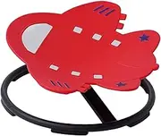 Kids Swivel Chair Kids Sensory Chair Airplane Shaped Seat 360° Rotation Sit and Rotate Toy Sensory Toy Chair Wobble Chair, Red