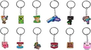 24Pcs Key rings for Kids Cute Anime Key chains for Birthday Party Favors Bag Fillers School Classroom Reward ID Backpack Decor Supplies