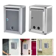 Locking Wall Mounted Mailbox Metal Post Box Vertical
