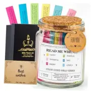 Bible Verse Jar(KJV) - Christian Gifts For Women, Bible Jar of Read Me When