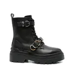 [Pinko] Pinko Leather Combat Boots 37 IT BLACK