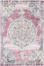 Neptune Hollow Medallion Transitional Blush Rug