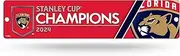 Rico Industries NHL Hockey Florida Panthers 2024 Stanley Cup Champions Plastic 4" x 16" Street Sign