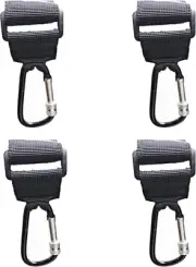 LIGHUFEIC 4 Pcs Walker Hook Hanging,Versatile Anti-Fall off Stroller Hooks fo...