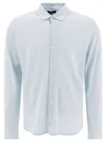 [Vince] Vince-Cotton Pique Shirt Shirts Light Blue-Uomo M