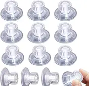 motorhome limpets 12 Pcs Limpets for Caravan Awning, Van Side Fix Pads Kit, High Grip Suction Cups Glass Suction Pads PVC for Motorhome Campervan Van Canopy and Hanging Organiser(transparent)