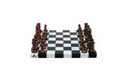 Chess Marble Board w/Resin Pieces