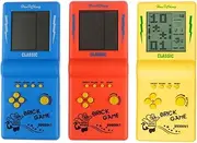 JIDAFANG-US 3 Pcs Brick Game Console - Large Screen Handheld Electronic Games with 23 Classic Titles for Kids & Adults