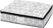 Aimedia Futon Storage Bag, Futon Storage Case, Duvet Storage Bag, Single Use, Vertical Bedding, Futon Storage, Transparent Window, Scandinavian Pattern, Non-woven Fabric, Dustproof, Breathable, Closet
