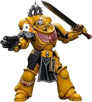 JoyToy Warhammer Collectibles: 1/18 Scale Imperial Fists Lieutenant with Power Sword Action Figure