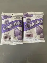 Wilton Candy Melts Purple Lavender - Melting Wafers -Vanilla Flavor 12 oz-2 NEW