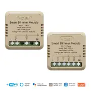 MoesHouse Tuya WiFi Intelligent Dimmer Switch Module Portable Home Automation DIY Switch Compatible with Alexa Google As