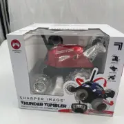 Thunder Tumbler Wireless Remote Control Spinning Car By Sharper Image Red