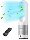 for Bedroom 22 Tower Fan with Remote 8 Speeds 9 Hour Timer 90° Oscillating LED D