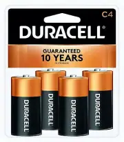 Duracell Battery Alkaline Size C (Pack of 4)