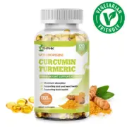 Highest Potency Turmeric Curcumin 95% 1950mg with Bioperine Black Pepper Extract