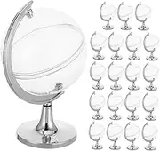 20Pcs Globe Shaped Candy Boxes Transparent Goodie Containers for Weddings Birthdays Celebrations Unique Party Favor Boxes for Sweets Jewelry Storage