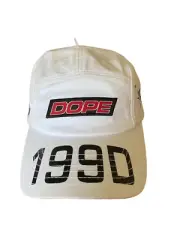 NWT Dope 1990 men’s racing checkered, flag, red white and black adjustable hat