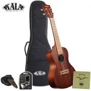 Kala KA-15T-BNDL Mahogany Tenor Ukulele Bundle with Bag, Strap, Tuner, Strings