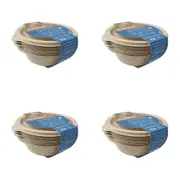4x 50pc EcoSouLife Harvest Leakproof Disposable Serving Container & Lid 500ml