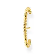 Charm Club Single Bead Cuff Yellow Gold Plated Ear Stud - H2154-413-39