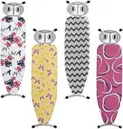 36x13'' Replacement Iron Board Cover and Padding 43x14'' 48x15'' Scorch Resistant Ironing Board Cover Standard Ironing Board Pad Heat Reflective(Flower,43x14''/110x35cm)