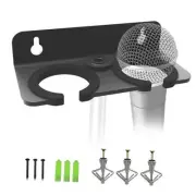 Multi Microphone Holder for Handheld Dynamic, Wired and Wireless Mics Storage