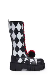 [Trickz N' Treatz] Clown Antics Platform Boots