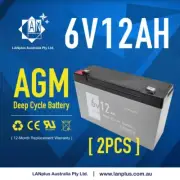 2x 6V 12AH UPS SLA AGM Deep Cycle Rechargeable battery 6volt Solar Scooter Toy