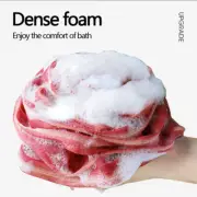 1pcs Rose Flower Bath Flower Foaming Net,Soft Mesh Bath Sponge Ball,Elastic Grid