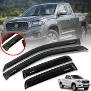 Rain Visor Wind Shield Black For MG Extender Maxus T70 2 DR Cab Pickup 2020-2021