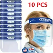 10Pack Safety Full Face Shield Reusable Protection Cover Face Eye Unisex Helmet