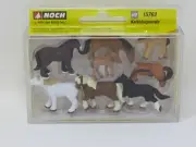 Noch HO 15762 Draft Horses Farm Animals Foal Figures Model Train Scenery