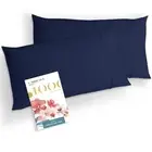 100% Egyptian Cotton Standard/Queen Size Pillow Cases Set of 2-1000 Thread