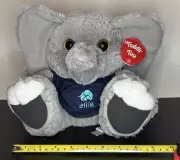 Aurora Taddle Toes 10" Stomper Elephant Plush W/Tshirt "ellie" and Tag #16310