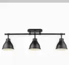 Duncan 3 Light 35 Inch Semi Flush Ceiling Light, Track Light